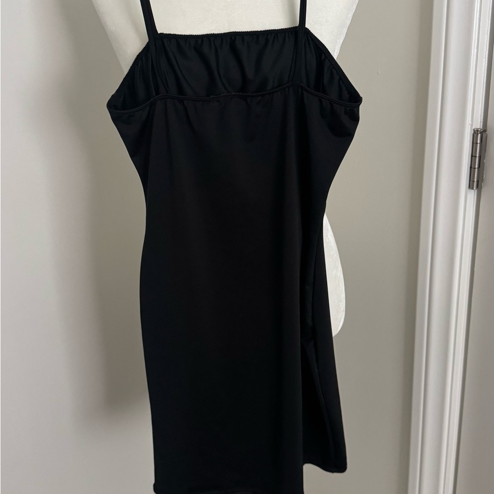 Elegant Black Spaghetti Strap Dress